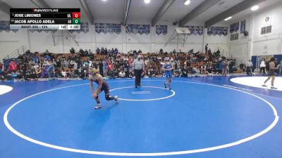 124 lbs Champ. Round 2 - Jose Limones, Gilroy vs Jacob Apollo Adela, Archbishop Riordan