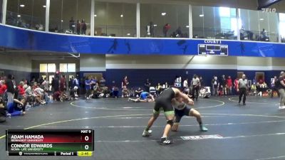 174 lbs Champ. Round 2 - Adam Hamada, Reinhardt University vs Connor Edwards, NCWA- Life University