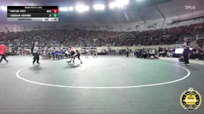 B6A-150 lbs Semifinal - Hayze Ivey, Westmoore vs Jaedan Adams, Stillwater