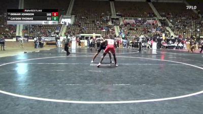 6A 165 lbs Cons. Round 3 - Demari Johnson, Saraland vs Cayden Thomas, Helena