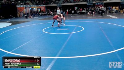 130 lbs Cons. Round 2 - Silas Estalilla, Grace Christian School vs Noah Rockhold, Eielson High School