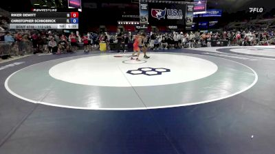 113 lbs Cons. Rd Of 64 - Riker Dewitt, IA vs Christopher Schnobrick, FL