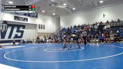 144 lbs 2nd Wrestleback (8 Team) - Gavin Edmonson, St. Martin High School vs Bryson Sims, Oak Grove HS