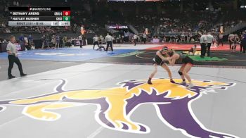 Quarterfinal - Hayley Rusher, Chase County vs Bethany Arens, Crofton/Bloomfield