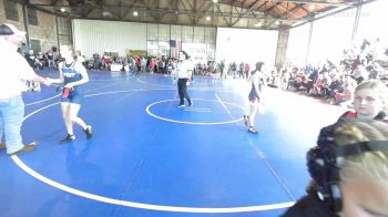 95 lbs Rr Rnd 1 - Gracie Goforth, Heat vs Kinsley Leach, Hilldale Youth Wrestling Club