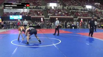 152 lbs Champ. Round 1 - Keegan Martell, Billings Senior vs John Hire, Spartan Youth Wrestling Club