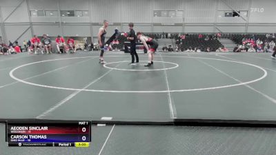 190 lbs Placement Matches (8 Team) - Aeoden Sinclair, Wisconsin vs Carson Thomas, Ohio Blue