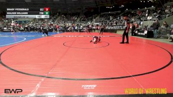 46 lbs Round Of 16 - Brady Fitzgerald, Celtic Wrestling Academy vs Walker Williams, Team Tulsa Wrestling Club