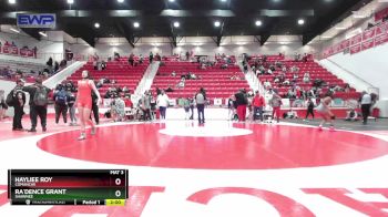 117 lbs Quarterfinal - Hayliee Roy, COMANCHE vs Ra`Dence Grant, SHAWNEE