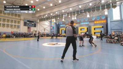 215 lbs Semifinal - Vaughn Brooks, McKean H S vs Jacque Wilson, Middletown
