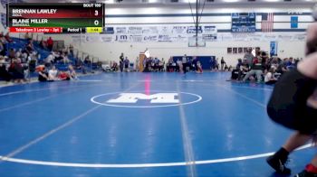 157 lbs Cons. Round 4 - Blaine Miller, Barnsdall vs Brennan Lawley, Inola