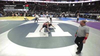 I-190 lbs 3rd Place Match - Luca Turano, North Babylon vs Devin Bierfeldt, Nyack