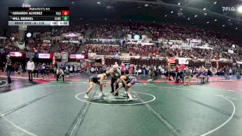 A - 118 lbs Champ. Round 1 - Gerardo Alverez, Polson vs Will Merkel, Custer Co. (Miles City)