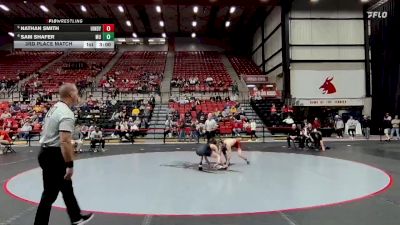 125 lbs 3rd Place Match - Nathan Smith, Indianapolis vs Sam Shafer, Maryville