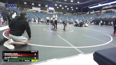 55 lbs Cons. Round 2 - SinCere Lewis, RSA Red Storm Wrestling vs Elijah Tanges, WTC