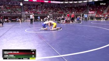 3A-106 lbs Champ. Round 2 - Coby Fiser, Bondurant-Farrar vs Benjamin Walsh, Ankeny