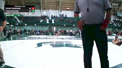 184 lbs Cons. Round 3 - Wyatt Ferguson, Central Michigan vs Ryan Boucher, Michigan State