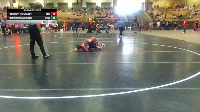 95 lbs Cons. Round 3 - Braden Morris, Blackman Wrestling Club vs Brady Hoggatt, Aloca Tornadoes