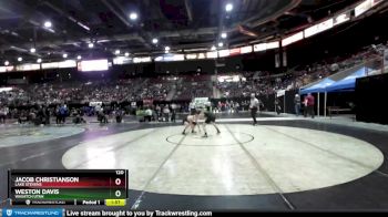 120 lbs Champ. Round 1 - Weston Davis, Wasatch Utah vs Jacob Christianson, Lake Stevens