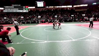 130 lbs Semifinal - Zayvier Dickerson, SLW1 vs Aiden Elkins, ASC1