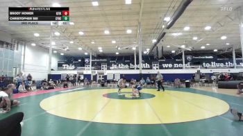 130 lbs 3rd Place - Brody Hower, Keystone Krush - MS vs Christopher Sei, Shore Thing WC - MS