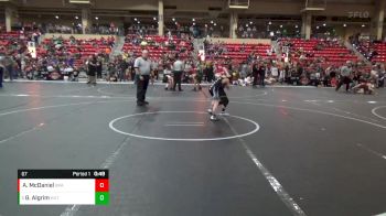 67 lbs Semifinal - Gunnar Algrim, Hutchinson vs Anthony McDaniel, Brawlers