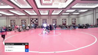 59 lbs Quarterfinal - Lucas Krause, Nj vs Blake Kane, Pa