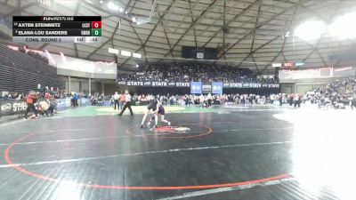 Girls 4A 105 lbs Cons. Round 2 - Axten Steinmetz, Lake Stevens (Girls) vs Elana-Lou Sanders, Emerald Ridge (Girls)