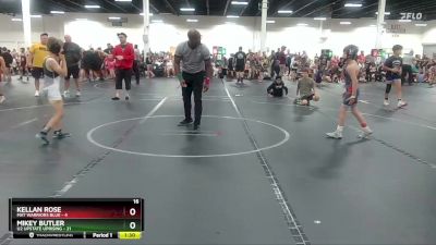 68 lbs Round 2 (4 Team) - Kellan Rose, Mat Warriors Blue vs Mikey Butler, U2 Upstate Uprising