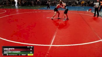 155 lbs Cons. Round 2 - Cash Spaeth, St. Charles vs Matthew Haggerty, Rogers