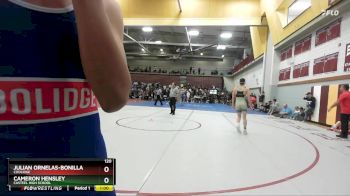 120 lbs Cons. Round 3 - Cameron Hensley, Casteel High School vs Julian Ornelas-Bonilla, Coolidge