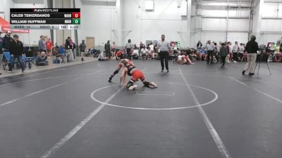 84 lbs Round 5 (8 Team) - Caleb Tsikerdanos, Warhawks vs William Huffman, Neighborhood Wrestling