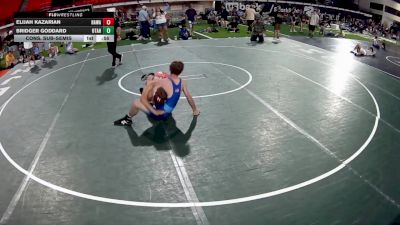 132 lbs Cons. Sub-semis - Elijah Kazarian, Hawaii vs Bridger Goddard, Utah