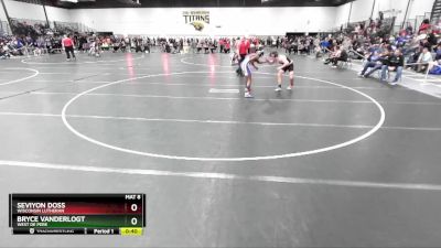 150 lbs Cons. Round 4 - Bryce Vanderlogt, West De Pere vs Seviyon Doss, Wisconsin Lutheran