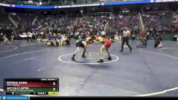 2A 160 lbs Cons. Round 3 - Niccolo Luftig, NC School Of Science & Math vs Patrick Goins, West Lincoln