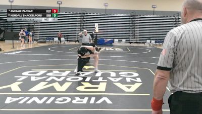 235 lbs Cons. Round 2 - Kendall Shackelford, Dinwiddie vs Amirah Izadyar, Westfield