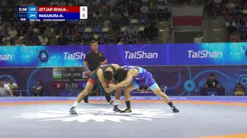 63 kg 1/8 Final - Aytjan Khalmakhanov, Uzbekistan vs Manato Nakamura, Japan