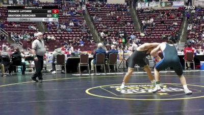 189 lbs Consi 5 - Franco Latorre, Interboro vs Brayden Zuercher, Nazareth Area