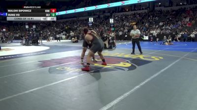 285 lbs Consi Of 16 #1 - Malohi Sipowicz, Hemet (SS) vs Hung Vo, Silver Creek (CC)