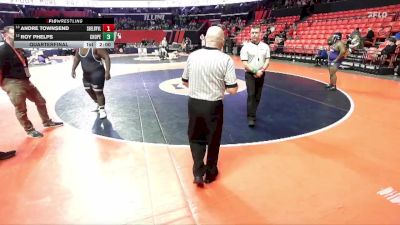 1A 285 lbs Quarterfinal - Roy Phelps, Chicago (C. Hope Academy) vs Andre Townsend, Shelbyville