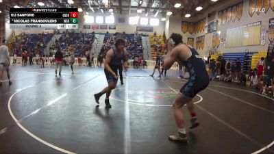 190 Blue Round 3 - Eli Sanford, Camden County vs Nicolas Frangoulidis, Wellington Community Hs
