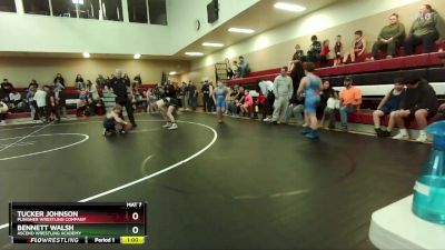 98 lbs Round 4 - Tucker Johnson, Punisher Wrestling Company vs Bennett Walsh, Ascend Wrestling Academy