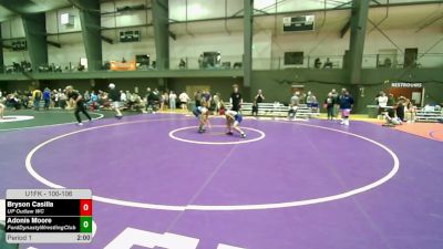 100-106 lbs Quarters - Bryson Casilla, UP Outlaw WC vs Adonis Moore, FordDynastyWrestlingClub