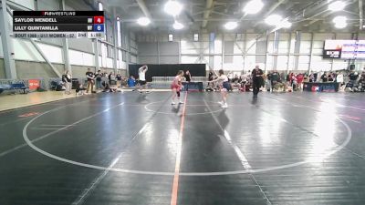 U17 Women - 57 lbs Cons. Round 4 - Saylor Wendell, NV vs Lilly Quintanilla, WY