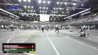 90 lbs Quarterfinal - Diezel Russell, Winfield vs Ryker Granado, Topeka Blue Thunder Wrestling