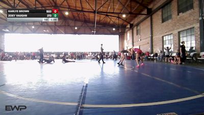 110 lbs Final - Karlye Brown, Wagoner Takedown Club vs Zoey Vaughn, Sperry Wrestling Club