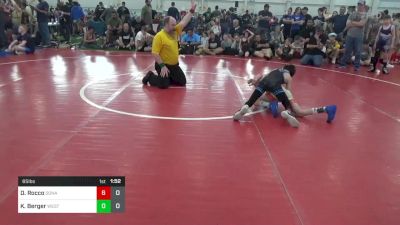 65 lbs Pools - Dominic Rocco, Donahue W.A. vs Kellin Berger, West Virginia Wild