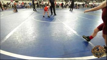 40 lbs Consi Of 8 #2 - Karter Ailey, Blackwell Wrestling Club vs Olivia Hawes, Cowboy Wrestling Club