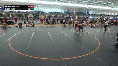 150 lbs Cons. Round 3 - Andrew Sheldon, Unattached vs Zaiden Amos, Beat The Streets-Chicago