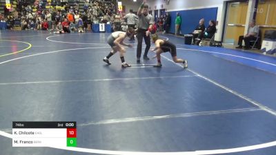 80 lbs Quarterfinal - Mason Collins, Eagle WC vs Preston Dorn, South Park